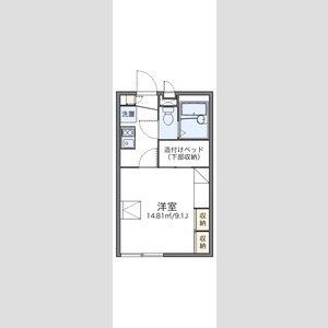 1K 間取り図