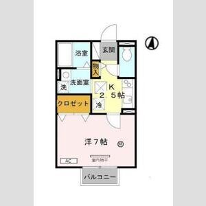 1K 間取り図