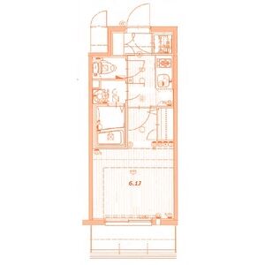 1K 間取り図