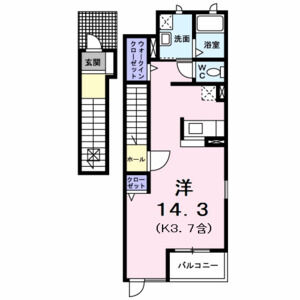 ワンルーム 間取り図