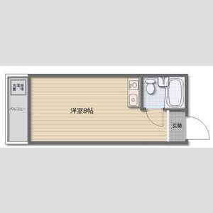 ワンルーム 間取り図