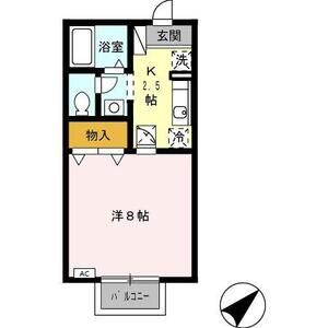 1K 間取り図