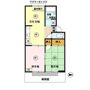 2DK 間取り図