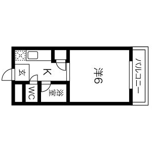 ワンルーム 間取り図