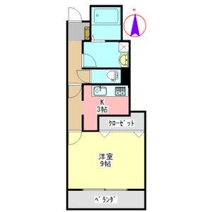 1K 間取り図
