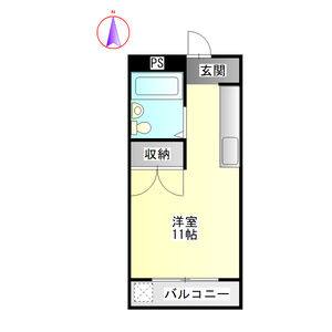 ワンルーム 間取り図