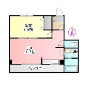 3DK 間取り図