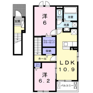 2LDK 間取り図