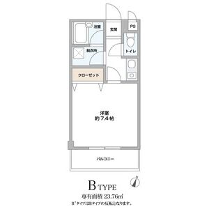 1K 間取り図