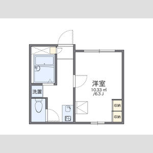 1K 間取り図
