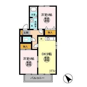 2DK 間取り図