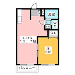 2DK 間取り図