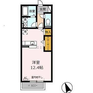 ワンルーム 間取り図
