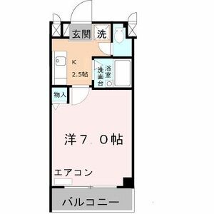 1K 間取り図