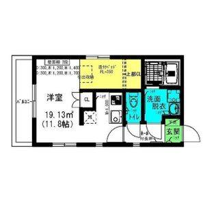 ワンルーム 間取り図