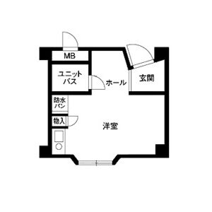 ワンルーム 間取り図