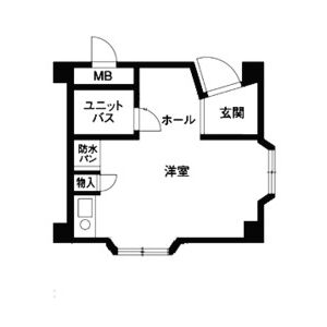ワンルーム 間取り図