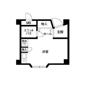 ワンルーム 間取り図