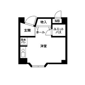 ワンルーム 間取り図