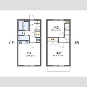2DK 間取り図