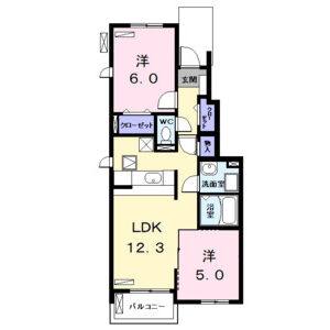 2LDK 間取り図