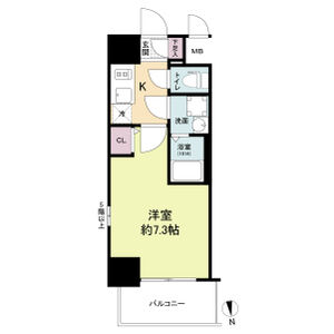 1K 間取り図