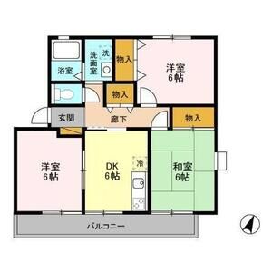 3DK 間取り図
