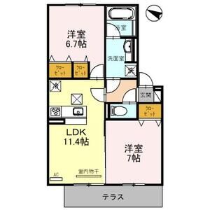 2LDK 間取り図