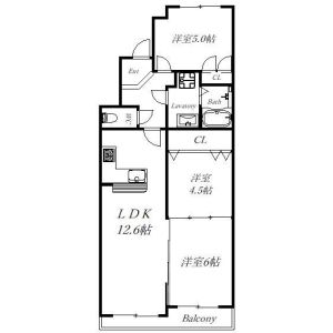 3LDK 間取り図