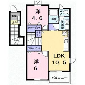 2LDK 間取り図