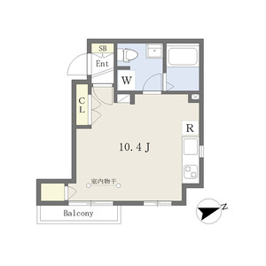 ワンルーム 間取り図