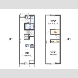 2DK 間取り図