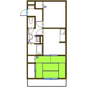 2DK 間取り図