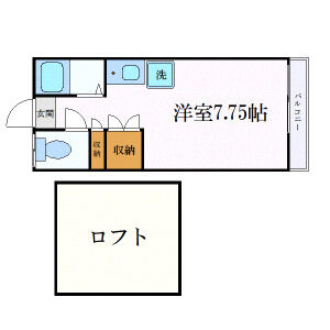 ワンルーム 間取り図