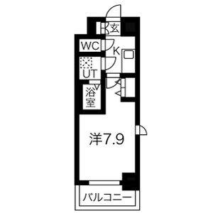 1K 間取り図