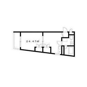 1DK 間取り図