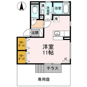 ワンルーム 間取り図