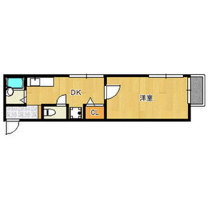 1DK 間取り図