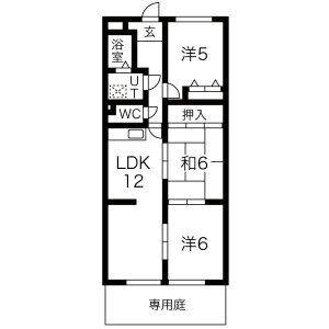 3LDK 間取り図