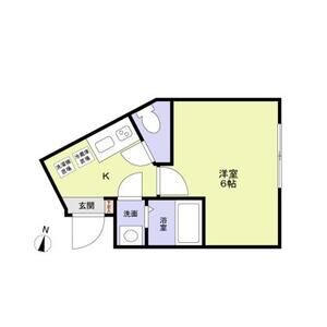 1K 間取り図