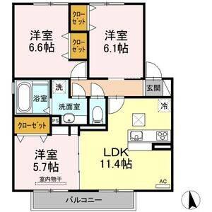 3LDK 間取り図
