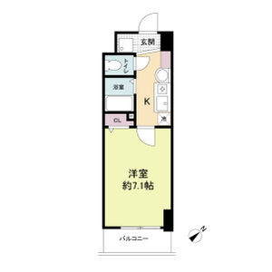 1K 間取り図