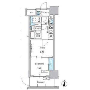 1DK 間取り図