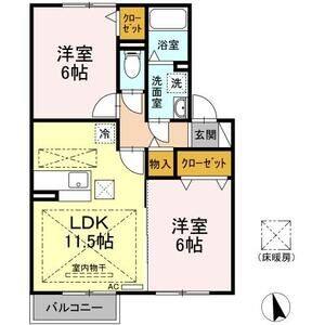 2LDK 間取り図