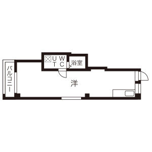 ワンルーム 間取り図
