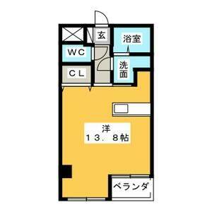 ワンルーム 間取り図