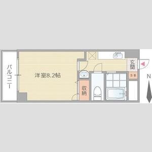1K 間取り図