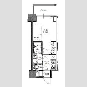 1K 間取り図