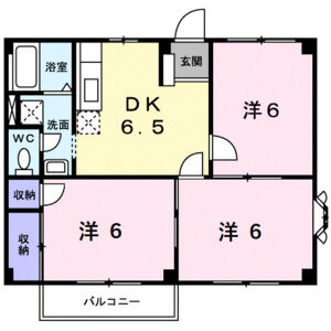 3DK 間取り図