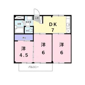 3DK 間取り図